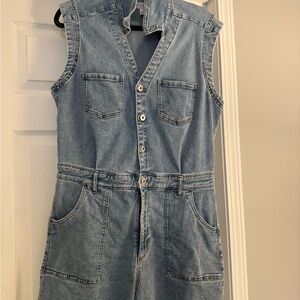 Jessica Simpson Light Wash Denim Romper